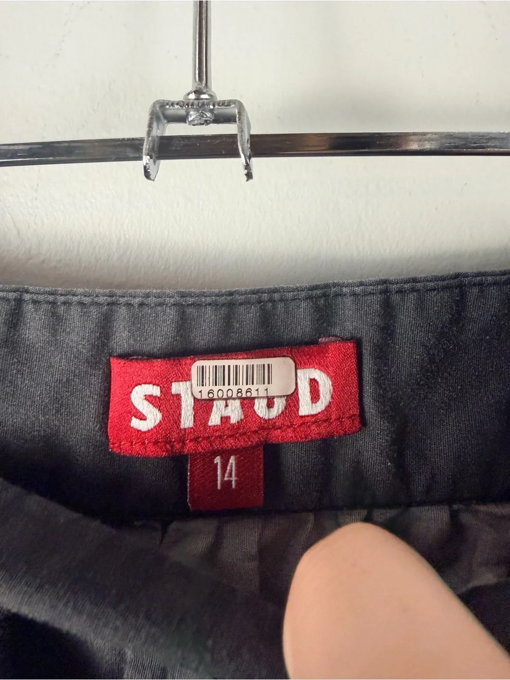Staud Sea Tiered Striped Stretch Midi Skirt size 14 READ